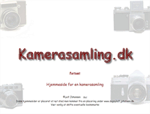 Tablet Screenshot of kamerasamling.dk